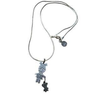 Retired Silpada sterling silver "Best Friend" necklace, model N2018